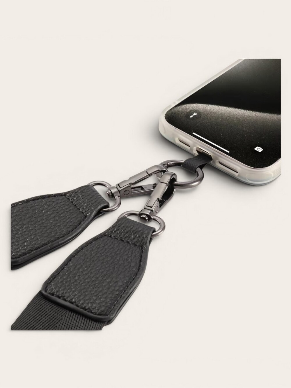 Clip and Go Adjustable Lanyard /  Crossbody Phone Strap w/ Wallet - Black ~ NWT - Picture 6 of 6
